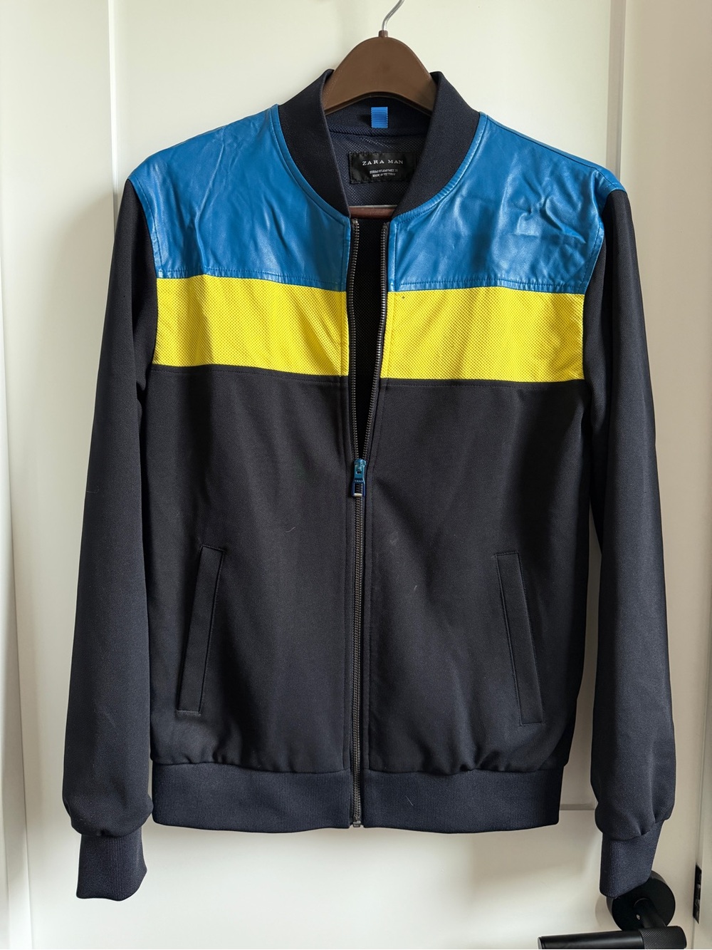 Zara Man Black Bomber Jacket